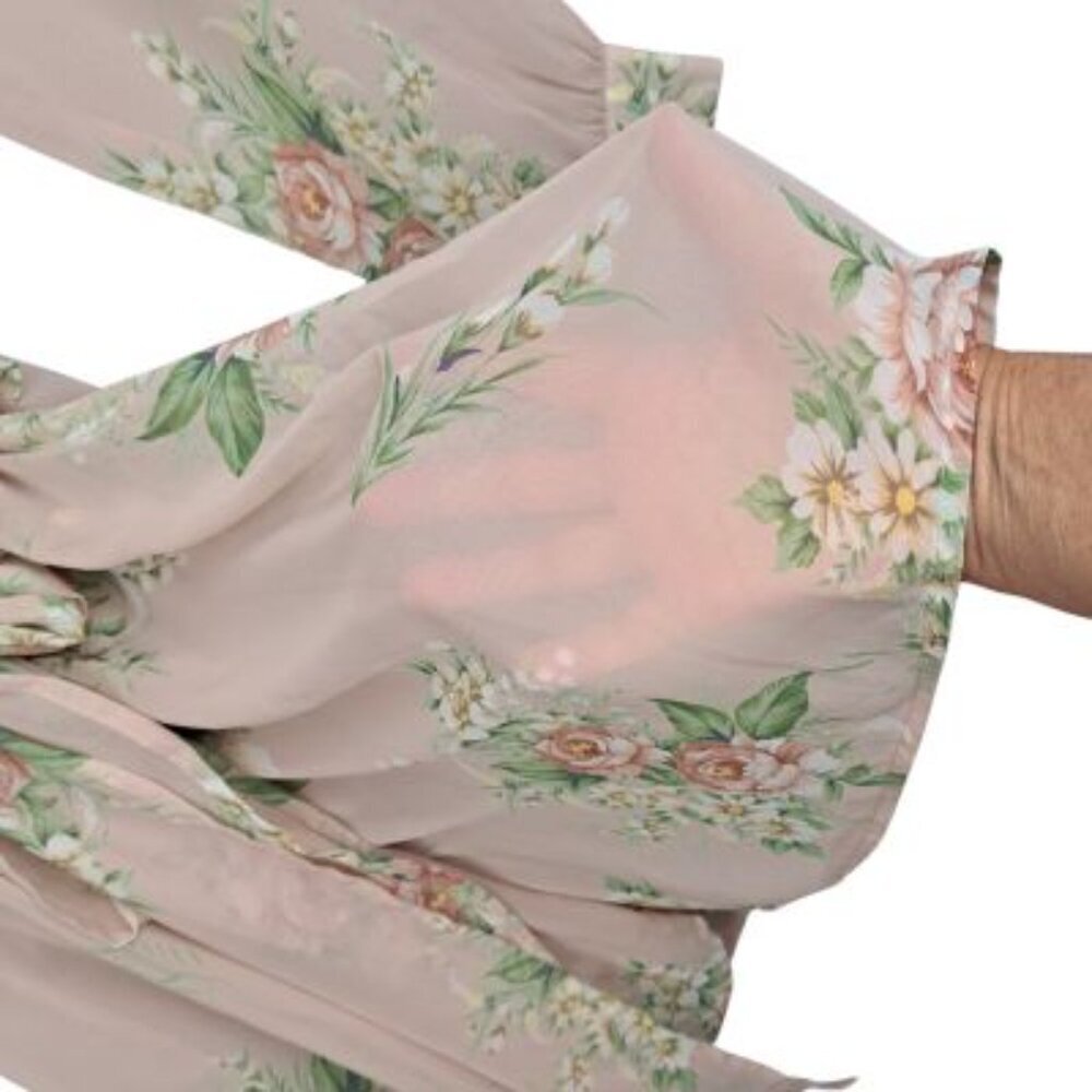Lulu's Garden Gala Light Pink Floral Print Long Sleeve Shift Dress - Picture 6 of 10